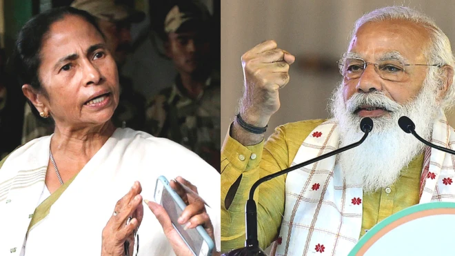 ममता बनर्जी, नरेंद्र मोदी