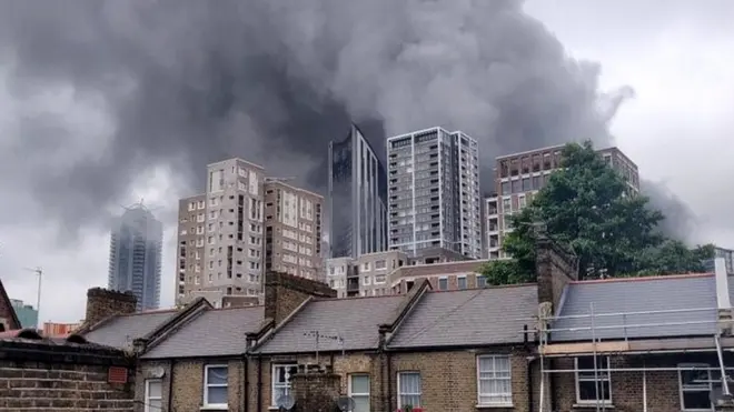 Elephant and Castle fire