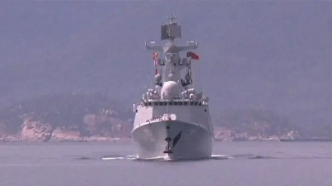China Navy visits Vietnam
