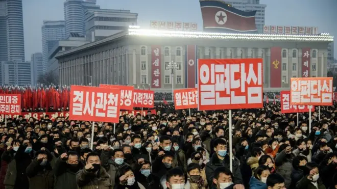 김정은 위원장에 대한 지지도는 2018년 73.4%로 정점을 찍었다.