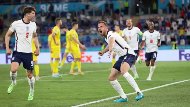 İngiltere gol sevinci