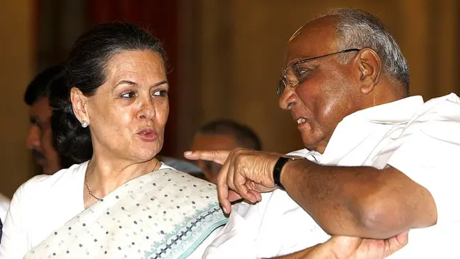 सोनिया गांधी और शरद पवार