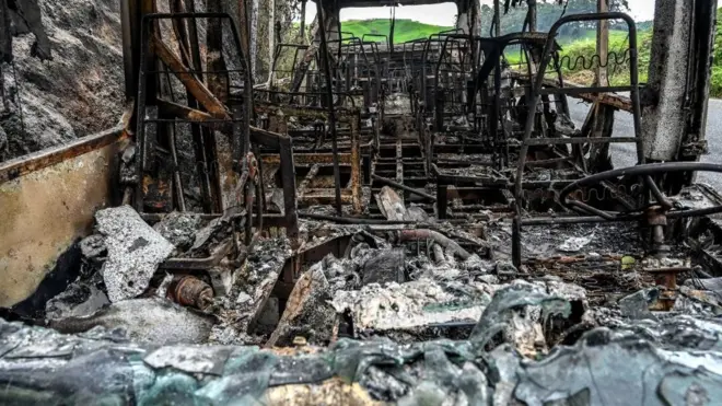 El paro armado organizado por el Clan del Golfo está dejando escenas como estas en varios departamentos del país.