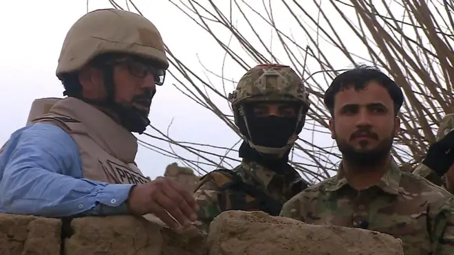 بي بي سي عند أقرب نقطة من الباغوز أخر معاقل التنظيم