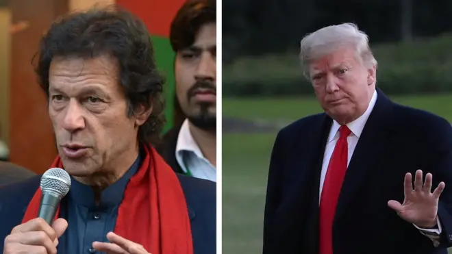 ولسمشر ټرمپ له عمران خان نه غوښتي چې د افغانستان په سوله کې مرسته وکړي