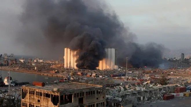 베이루트 폭발 사고 현장