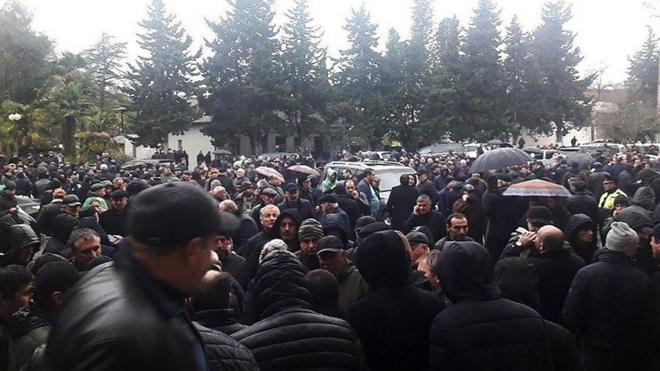 Протест в Абхазии