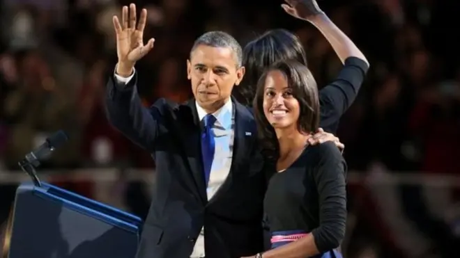 Rais Obama na mwanawe Malia Obama