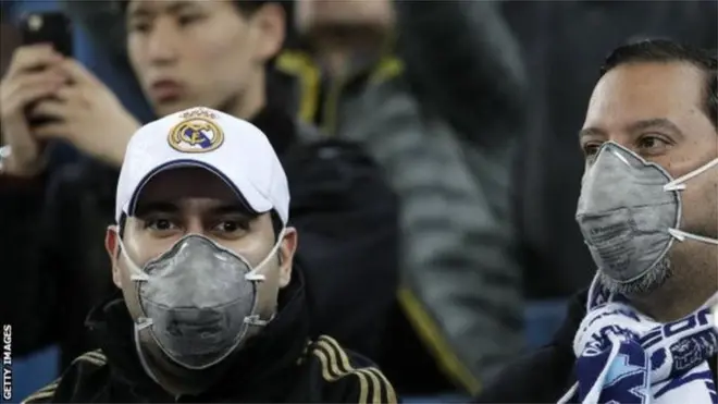 Des supporters du Real Madrid