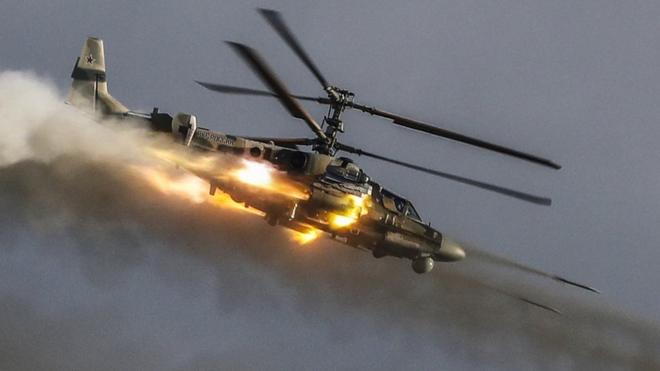 俄卡-52武装直升机
