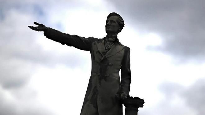 Estátua em homenagem a general confederado