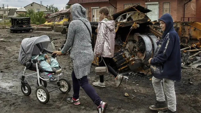 Izyum was under Russian occupation for more than five months