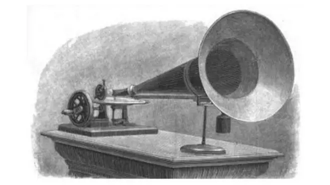 Máy quay đĩa gramophone của Emile Berliner năm 1887