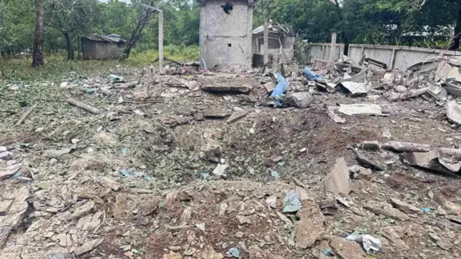  ငပုအင်းရွာ လေကြောင်းတိုက်ခိုက်ခံရပြီးနောက််တွေ့ရတဲ့မြင်ကွင်း