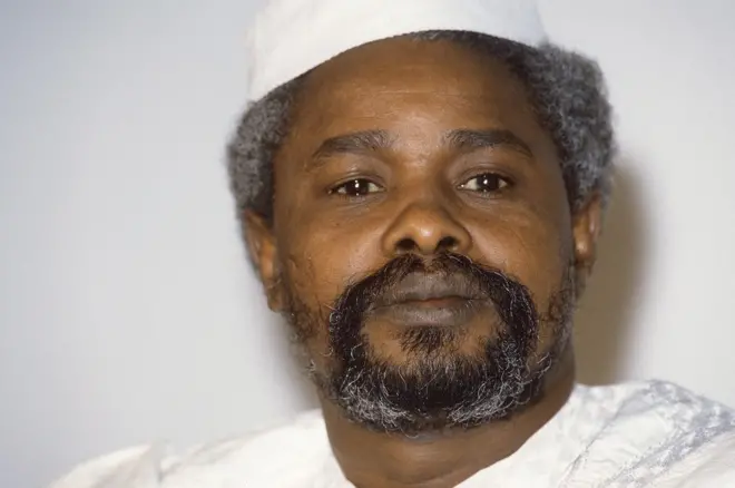 Hissène Habré en boubou blanc
