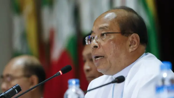 Thaung Tun tidak merujuk secara rinci berita yang menurutnya palsu.