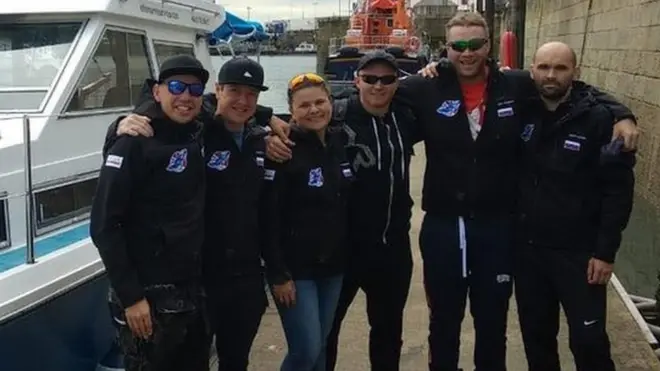 Российская команда, впервые преодолевшая Ла-Манш в обе стороны.