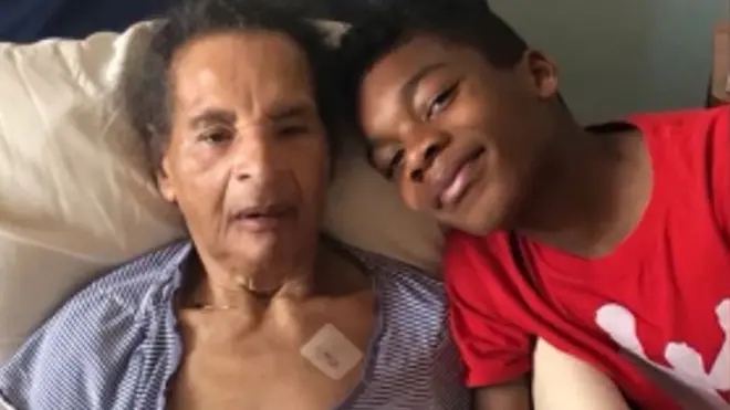 Cameron Douglas (right) wanted to send PPE to his grandmother who is in a care home in Wiltshire