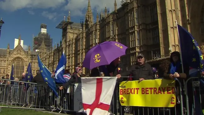 Сторонники и противники "брексита" в Вестминстере