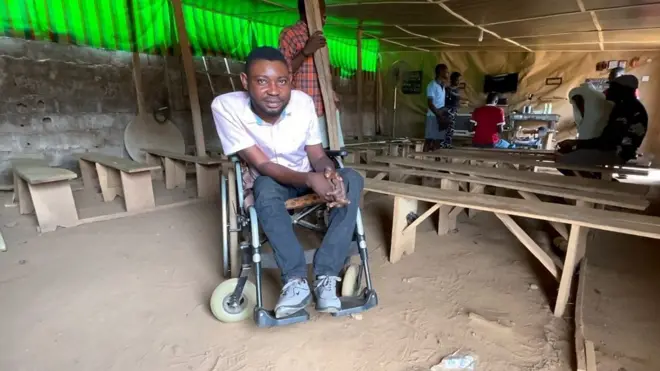 Michael wey dey live wit disability dey run viewing centre