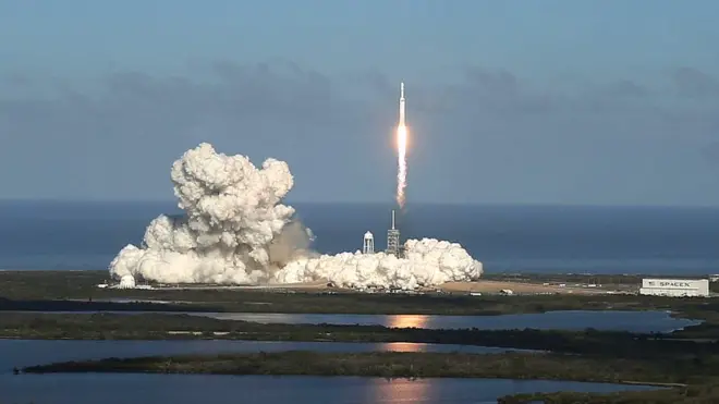 Falcon Heavy - на сьогодні найпотужніша ракета, яка може виводити вантажі у космос