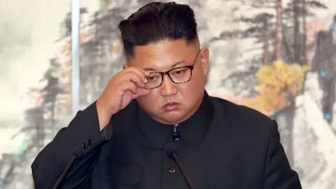 Mr Kim had previously admitted there was a "tense" food situation in the country