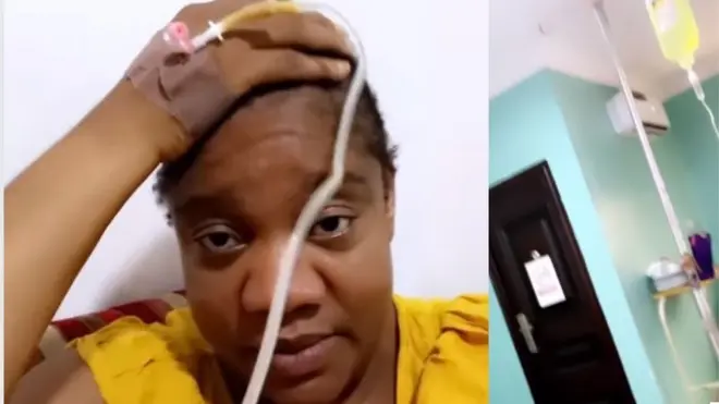 Opeyemi Aiyeola wanile iwosan ti wọn n fa omi si lara