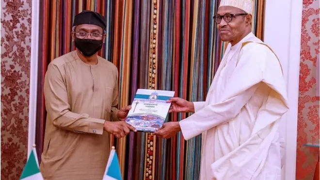 Speaker dey present 9th House of Rep legislative agenda to di president