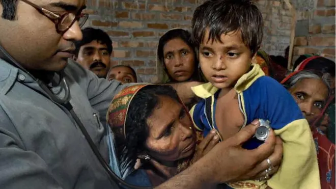 Indian doctor in village
