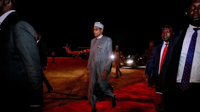 President Buhari return from Newy York