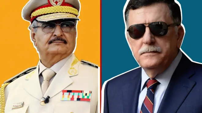 فايز السراج وخليفة حفتر