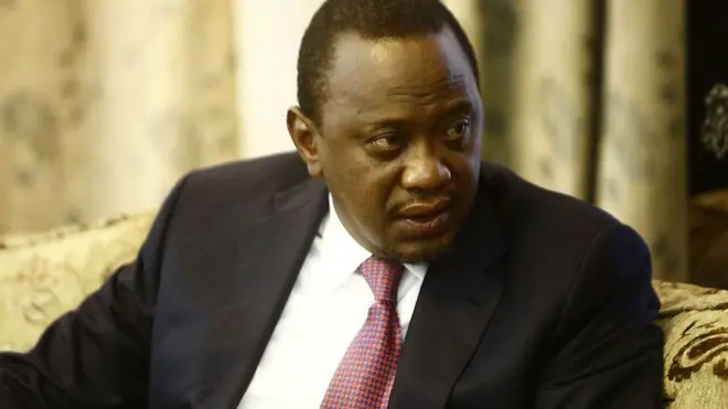 Kenya President Uhuru Kenyatta.