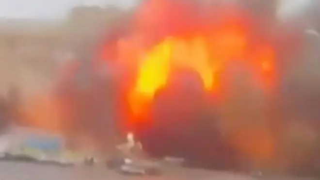 missile hit Freedom Square