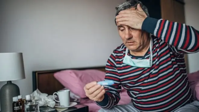 مريض في العزل الذاتي