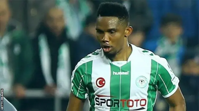 Samuel Eto'o score six goals inside 14 appearance for Turkish side Konyaspor
