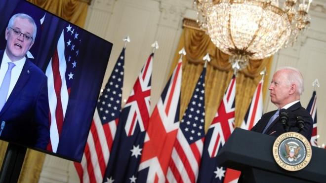 الرئيس الأمريكي ورئيس الوزراء الأسترالي