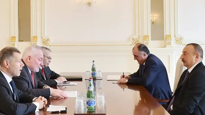 İlham Əliyevlə Minsk Qrupunun həmsədrləri arasında görüş