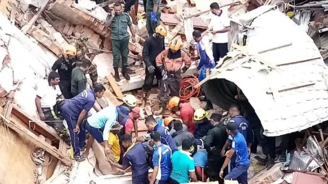 විපතට පත්වූවන් මුදාගැනීමට සහ සුන්බුන් ඉවත් කිරීමට හමුදාවේ සහය ලැබේ.