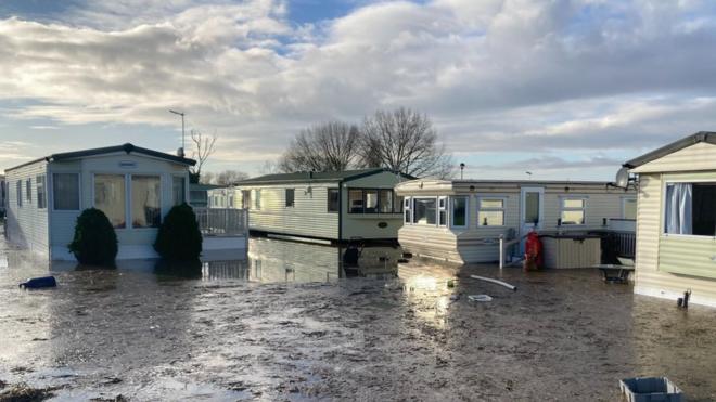 Lincolnshire flooding Dunham Bridge remains closed BBC News