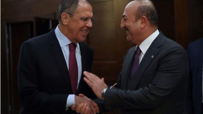 وزير الخارجية التركي ونظيره الروسي