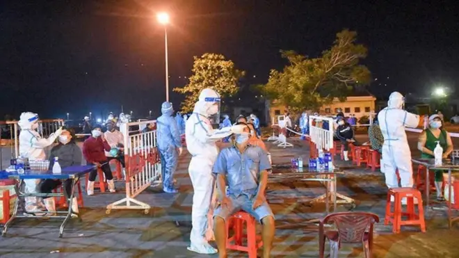 Xét nghiệm Covid nhanh ở Bắc Giang