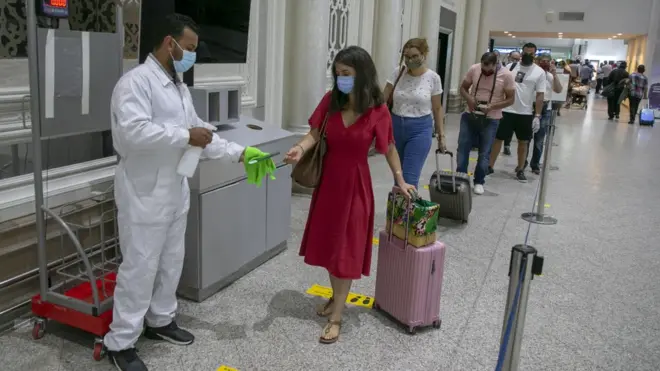 صورة من مطار تونس قرطاج يوم 27 يونيو/ حزيران 2020