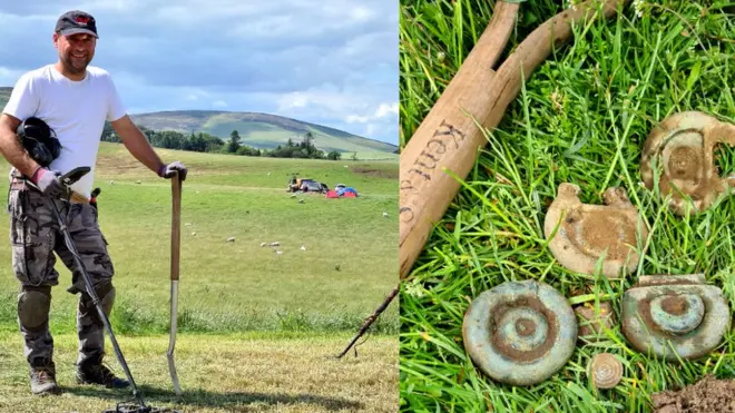 Mariusz Stepien discovered the hoard near Peebles in June