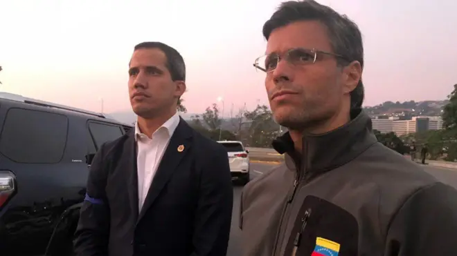 Juan Guaidó y Leopoldo López.