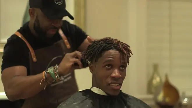 Ghana Nikki Okyere na frien and barberd to football stars