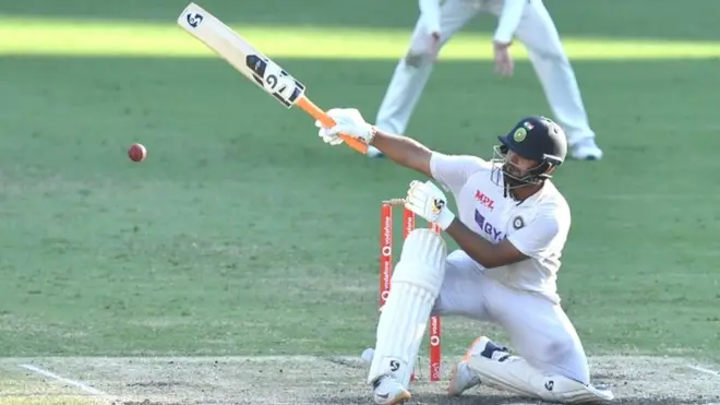 ऋषभ पंत ने 91 रनों की पारी खेली