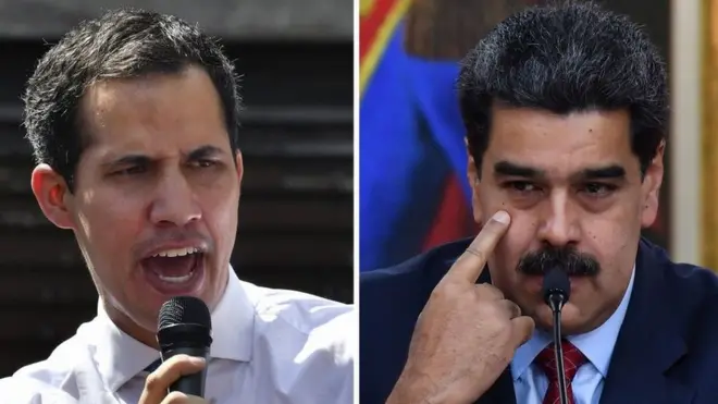 Juan Guaido dan Nicolas Maduro