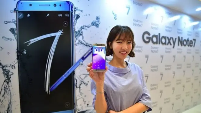 گیلیکسی نوٹ7 فون کی پیداوار مبینہ طور پر بند کردی گئی ہے