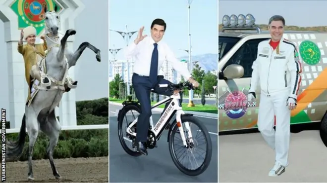 Туркманистон президенти ўзини "спорт устаси" сифатида кўрсатиб келади