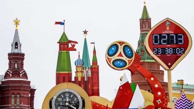 2018年世界杯将在俄罗斯举行。